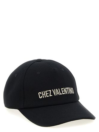 Valentino Garavani Mens Black Cotton Cap (baseball Hat)