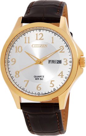 Citizen AQ Quartz Gold Dial Mens Watch BF2028-08A