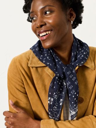 Fat Face FatFace Navy Bandana Square Scarf