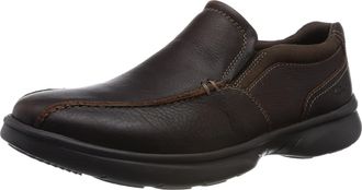 Clarks Mens Bradley Step Loafer, Brown Tumb, 9.5 UK Wide