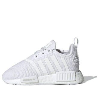 adidas (TD) adidas NMD_R1 Refined Infant White Grey H02346