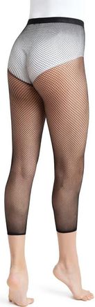 Capezio Crop Classic Fishnet Tight in Black at Nordstrom, Size Large/x-Large