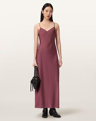 AllSaints Bryony Maxi Slip Dress