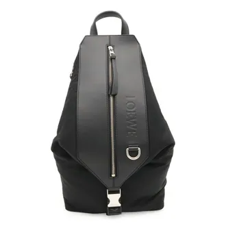 Loewe Black Nylon Backpack Shoulder Bag (Pre-Owned)