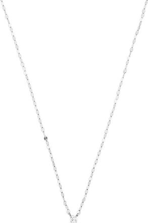 Lana Jewelry 14K Gold Single Diamond Charm Necklace in White Gold at Nordstrom, Size 16