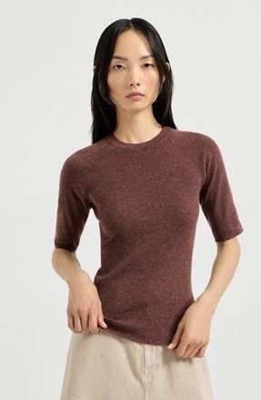 Brunello Cucinelli Sparkling cashmere sweater in Bordeaux at Nordstrom, Size 3X-Large Eu
