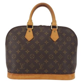 Louis Vuitton Alma Monogram Canvas Brown Canvas Handbag (Pre-Owned)