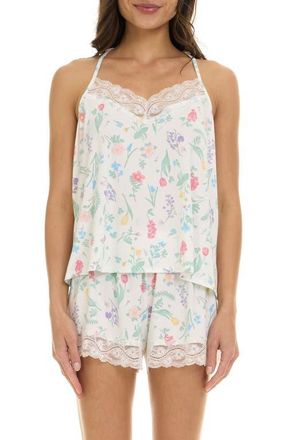 Flora Nikrooz Eloise Floral Short Pajamas in Ivory at Nordstrom, Size X-Small
