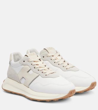スニーカー HOGAN H681 Sneakers - Hogan - Leather - White H-Stripes leather platform sneakers in white - Hogan | Mytheresa