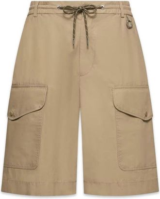 Moncler MID LENGTH COTTON SHORTS Size: 50, colour: BEIGE