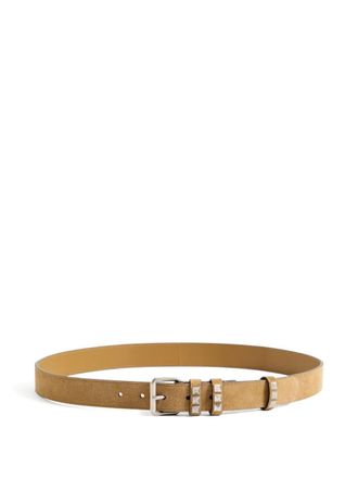 Valentino Garavani buckle suede belt - Neutrals