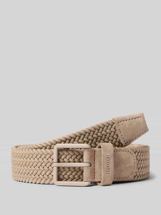 HUGO BOSS G&uuml;rtel mit Webmuster Modell GETHIN-WNE_SZ35 in Beige, Gr&ouml;&szlig;e 100
