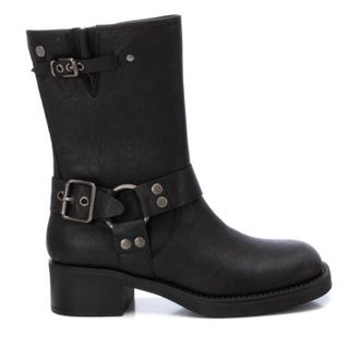 Xti Womens Faux Leather Booties In Black