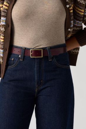 Levi's Rectangle Buckle Belt - Hombre - 100 - Purple / Tawny Port
