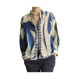 mare di latte Donna, Camicette, Multicolore, M, new