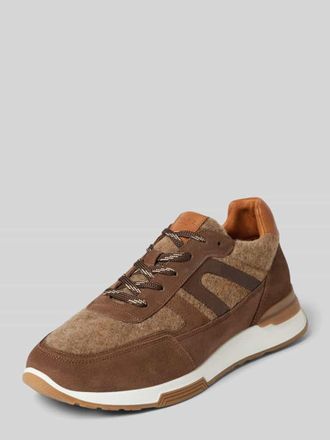 Digel Sneaker aus Leder-Textil-Mix Modell Swift in Mittelbraun, Größe 40