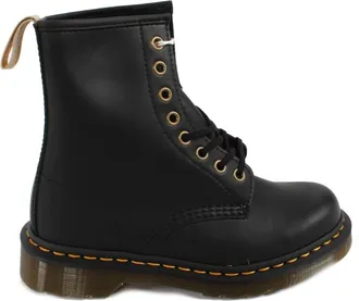 Dr. Martens Vegan Zwarte Laarzen 1460 Stijl - Dames - Veterlaarzen - Zwart - 36 EU - Schoenen