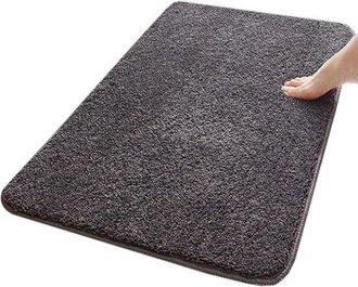 OEM Felpudo, 60x90 Cm, Alfombrilla Antideslizante Para Polvo, Poli&eacute;ster, Alfombrilla Para Suciedad, Lavable, Interiores, La Puerta Trasera, Negro