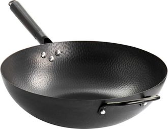 Gibson Home Hamme 13 Inch Heavy Gauge Carbon Steel Wok in Black at Nordstrom