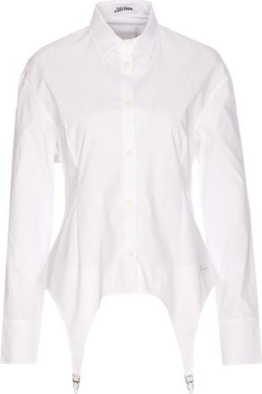 Jean Paul Gaultier Jaretekkes Button-front Logo-plaque Shirt