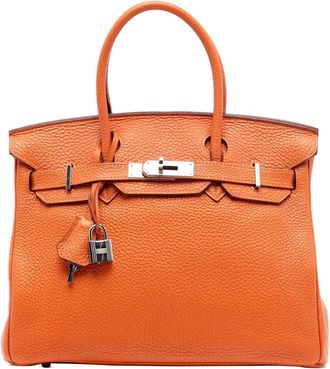 Herm&egrave;s Borsa a mano Birkin Retourne 30 in pelle Togo 2009 - Arancione