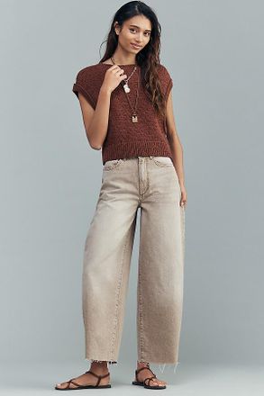 Joe's Billie Crop High-Rise Barrel Jeans