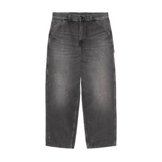 Carhartt Work in Progress Carhartt Wip, Loose-fit Jeans, male, Gray, Size: XS OG Single Knee Pant