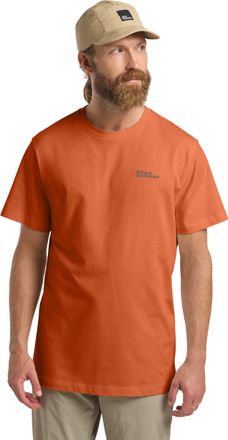 Jack Wolfskin T-Shirt JACK WOLFSKIN ESSENTIAL T M, Herren, Gr. L (52), orange (burnt, orange), Obermaterial: 100% BAUMWOLLE ; Kontrast:100% BAUMWOLLE, Shirts T-Shir