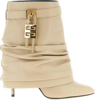 Givenchy Womens Shark Lock Stiletto Ankle Boots