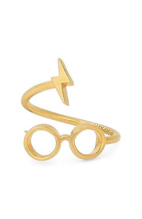 Alex and Ani Harry Potter (TM) Glasses Ring Wrap Super in Gold at Nordstrom, Size 7