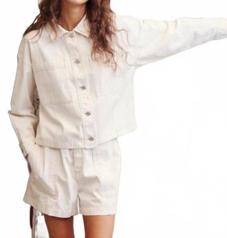 M&eacute;lissa Nepton Caleb Jacket In White Beige