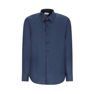 Pantaloni Torino Overhemden, Heren, Blauw, XL, Klassiek overhemd voor heren