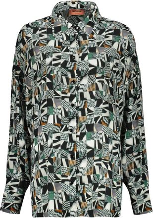 Missoni Viscose overhemd met print - Dames - Overhemden - Veelkleurig - XS - Overhemden