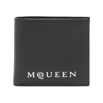 Alexander McQueen Alexander McQueen, Wallets & Cardholders, male, Black, Size: ONE SIZE Bi-Fold Credit Card Wallet Black/Bone