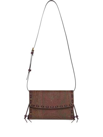 Etro paisley-patterned clutch bag - Brown