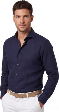 Cavallaro Overhemd Cavallaro navy Ferentino slim fit