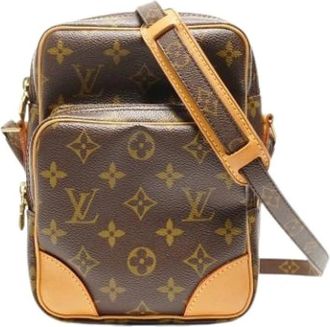 Louis Vuitton Pre-owned Cross Body Bags, female, Brown, Size: ONE SIZE Pre-owned Canvas Cross Body Bag