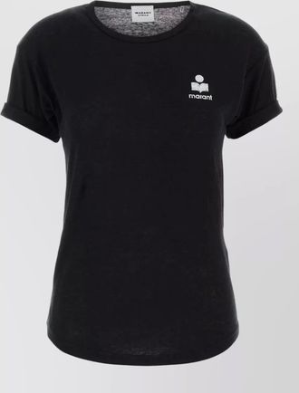 Isabel Marant koldia linen crew neck short sleeve t-shirt