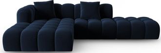 CXL by Christian Lacroix 4-Sitzer Designer Ecksofa Clotilde mit Eckteil links und Ottomane rechts - Samtbezug