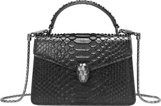 Tiffany & Fred Embossed Leather Satchel