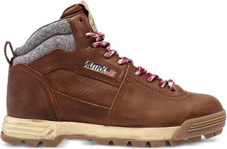 Autry Stivali Malga con logo - Marrone