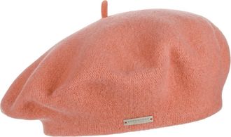Seeberger Woolmark Beret for Women Winter Beret Virgin Wool Cap (One Size - Coral)