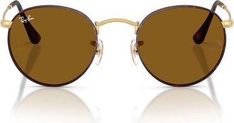 Ray-Ban Sunglasses Rb3447 927533 Round Metal Brown/Brown Unisex