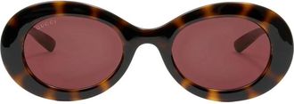 Gucci Gg 2026S Zonnebril - Dames - Zonnebrillen - Bruin - 51 MM - Accessoires