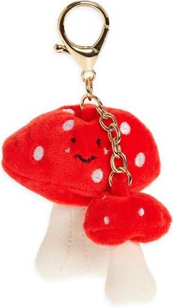 Leith Plush Mushroom Bag Charm in Red Multi- Gold at Nordstrom Rack