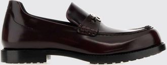 Balenciaga Comfy Penny Loafers in Brushed Leather with Metal Monogram