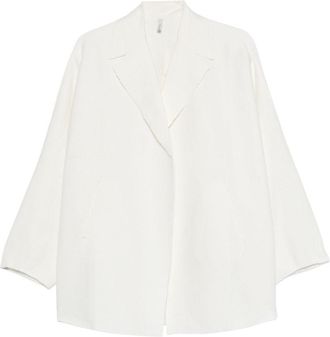 Boboutic Langer Blazer aus Baumwolle und Leinen