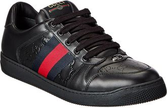 Gucci Screener Trainer Leather Sneaker