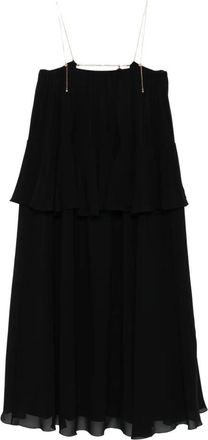 Chlo&eacute; Sleeveless Long Dress In Silk Georgette