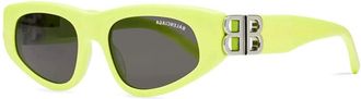 Balenciaga Ladies Yellow Cat Eye Sunglasses BB0095S 007